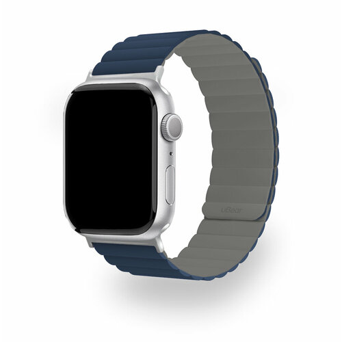 Ремешок uBear Mode для Apple Watch (42, 44, 45, 49 мм), силиконовый, цвет синий/серый серый, синий, серый