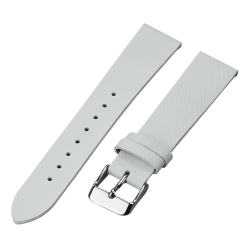 Ремешок LINCOR, размер 18, серебряный, белый