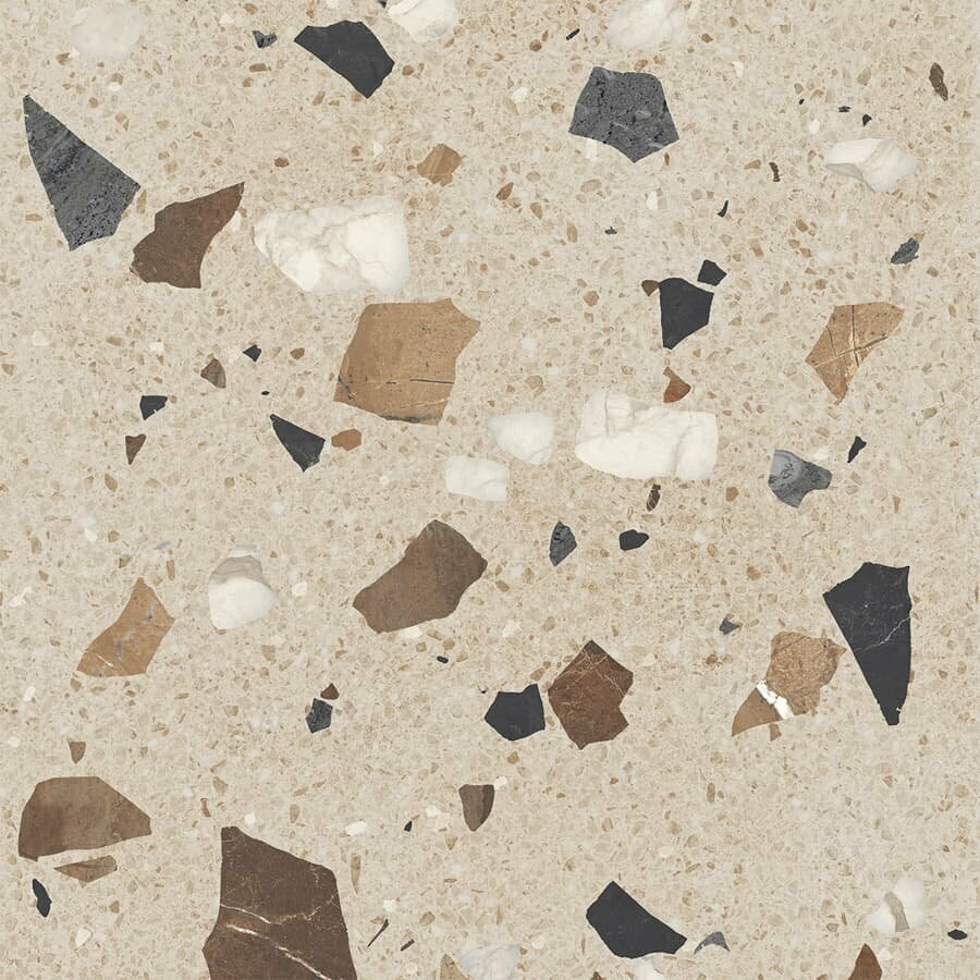 Плитка для пола керамогранит матовый Silk Terra Beige Staro 600х600/9, упаковка 4 шт. / 1.44 кв. м