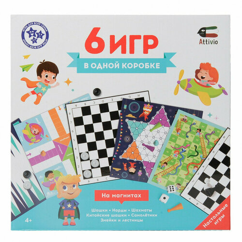 Игра настольная Attivio 6в1 OTG0906637