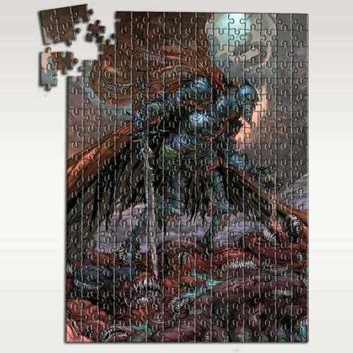 Пазл картонный 39,5х28 см, размер А3, 300 деталей, модель игра Dark Souls - 8405 П