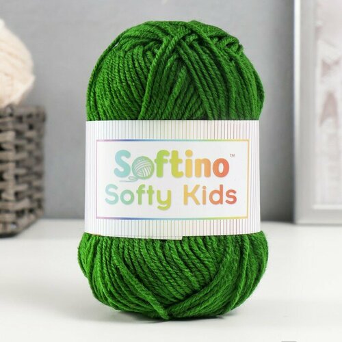 Пряжа 100% акрил Softy Kids 90м ±5м 50 гр цвет 42 хвоя