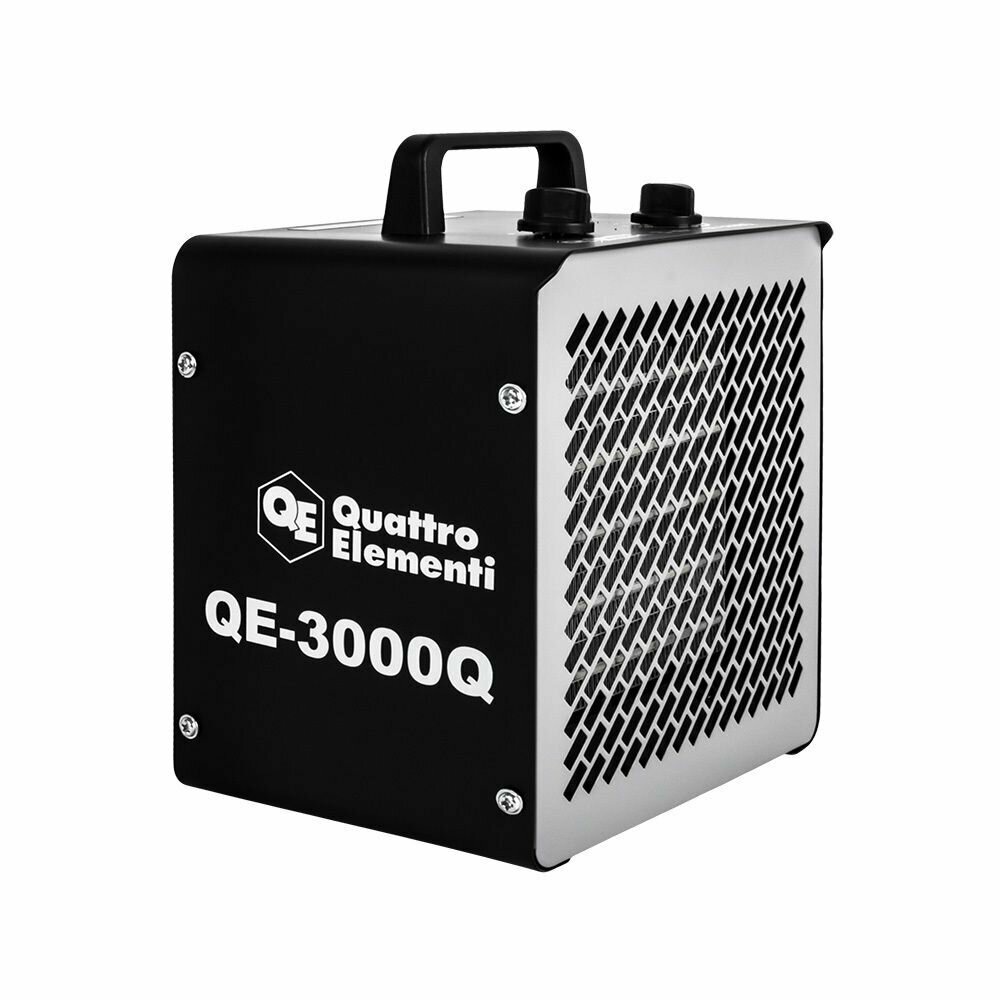 Нагреватель воздуха электрический керамический QUATTRO ELEMENTI QE-3000Q КУБ (1,5/3,0 кВт, 250 м. куб/ч, площадь обогрева 30 м2) (915-977) - фотография № 2