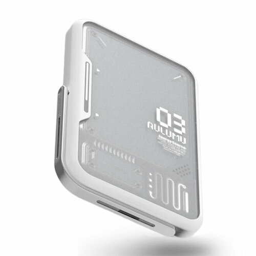 Внешний магнитный аккумулятор с подставкой, Aulumu M03 MagSafe Battery Pack, 3500 мАч, для серии 15/14/13/12 повербанк (powerbank), белый