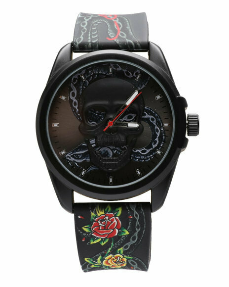 Наручные часы Ed Hardy, черный, мультиколор