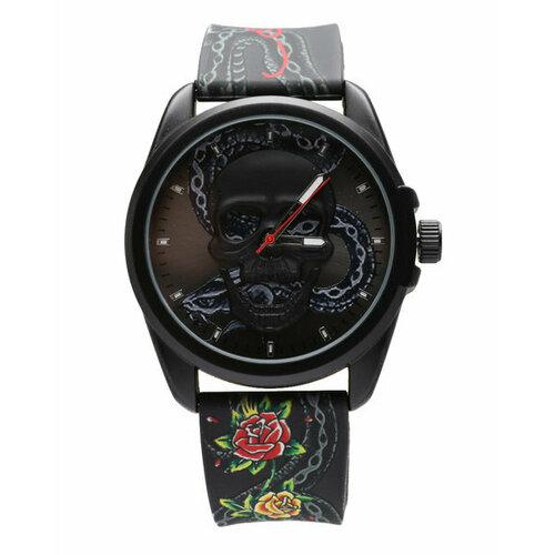 фото Наручные часы ed hardy, черный, мультиколор