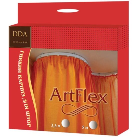 Карниз для штор гибкий ARCO DORO DDA ArtFlex белый 5 м