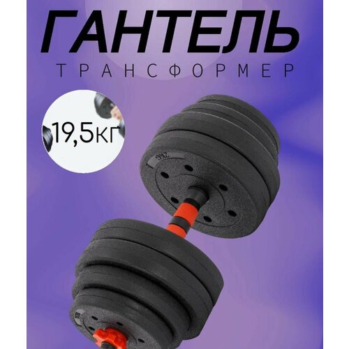 Гантель разборная GANTEL-MAN 19 кг гантель разборная sportlim 9 кг