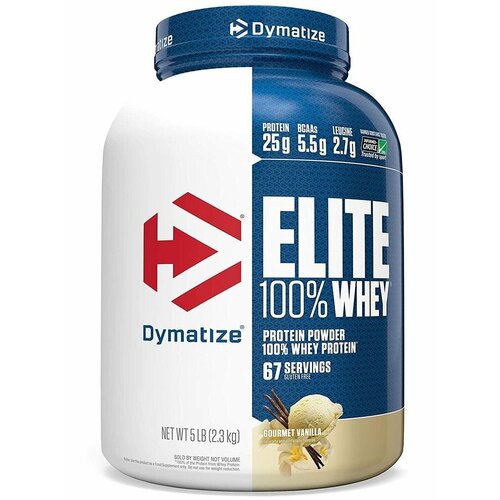 протеин dymatize elite whey protein 907 г шоколад Сывороточный протеин DYMATIZE Elite Whey 100% 2300 г, Ваниль