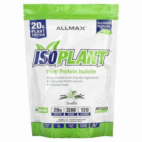 ALLMAX, ISOPLANT, Plant Protein Isolate, Vanilla, 10.6 oz (300 g)