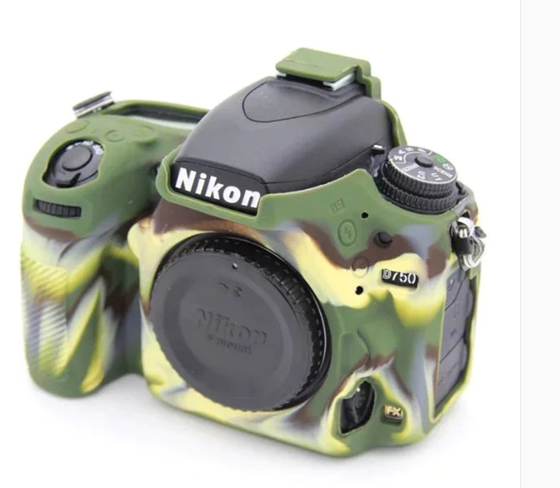 Защитный силиконовый чехол MyPads Antiurto для фотоаппарата Nikon D7000 из мягкого качественного силикона хаки