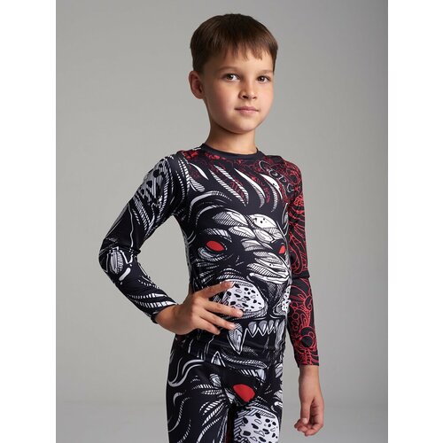 Рашгард CODY LUNDIN детский, размер 6 лет (рост 100-110), красный, черный