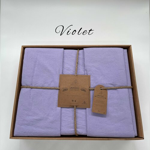 Комплект постельного белья LIMASSO HOME CONCEPT, Вареный хлопок, Евро, наволочки 50x70, Классический