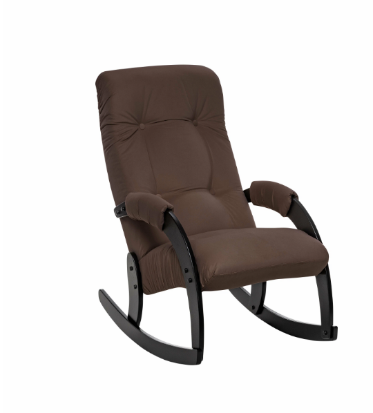 Кресло-качалка Модель 67 Венге текстура, ткань V 23