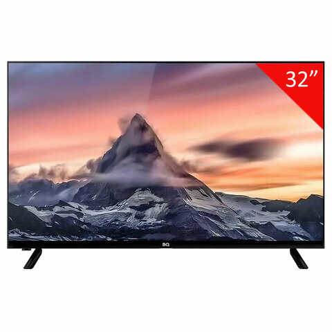 Телевизор BQ 32S04B Black, 32' (81 см), 1366x768, HD, 16:9, SmartTV, тонкая рамка, черный