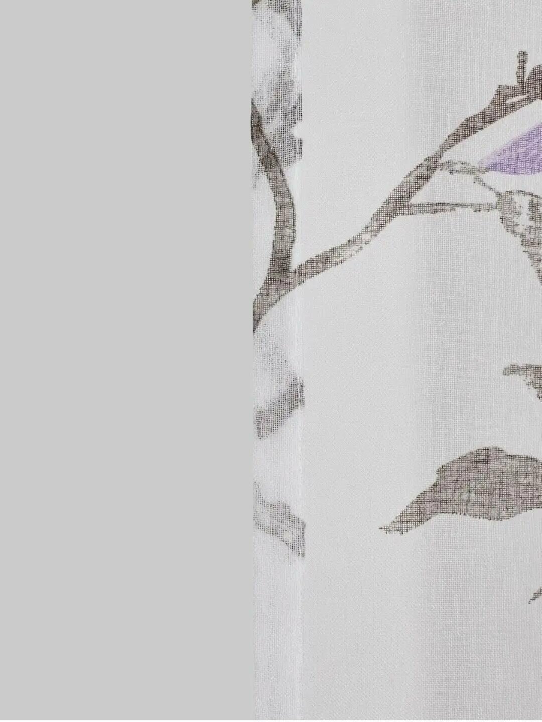 Тюль лен Сакура с цветочным рисунком Высота 240см Ширина 200см, 240х200, в гостиную, детскую, для комнаты, кухни шторы