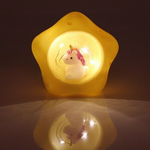 Светильник-ночник «Светлячок- Звездочка» 10*6см желтый