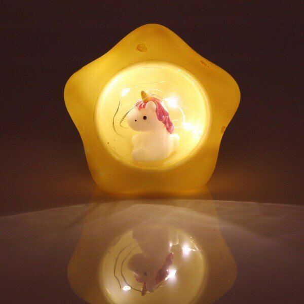 Светильник-ночник «Светлячок- Звездочка» 10*6см желтый - фотография № 1
