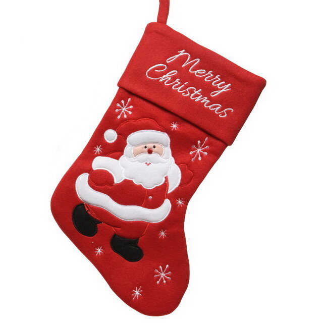 Kaemingk Новогодний носок Merry Christmas: Добрый Санта 40 см 611831