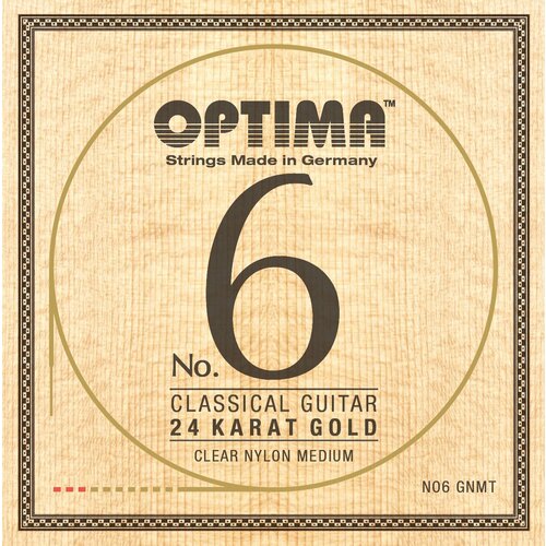 Струны для классической гитары Optima No.6 24K Gold Strings NO6. GNMT
