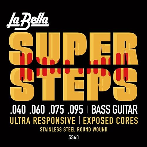 Струны для бас-гитары La Bella Super Steps SS40 40-95