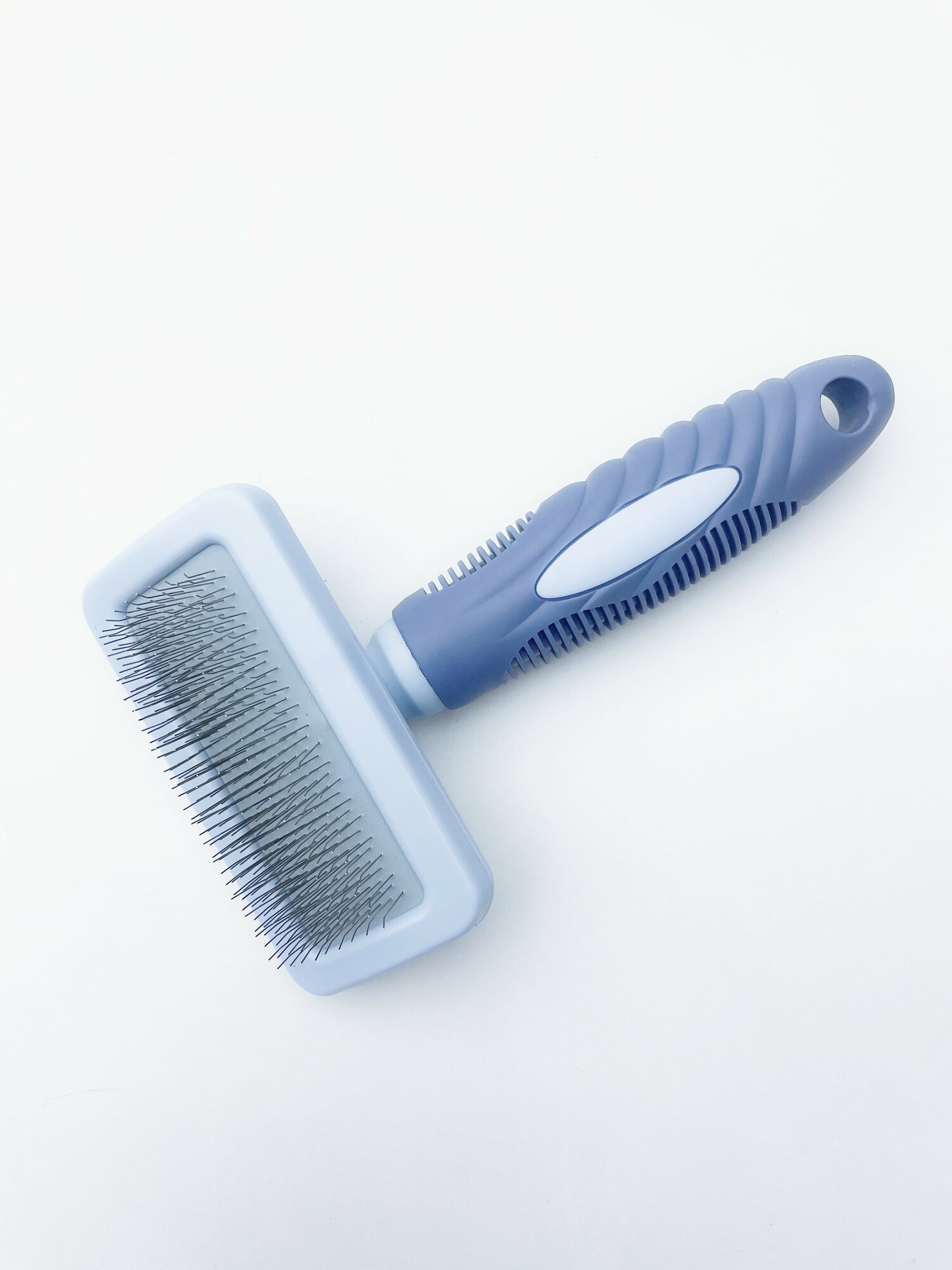 фото PET STAR Пуходерка пластиковая M, 9.5*16.5см, цв. синий , 1 шт.