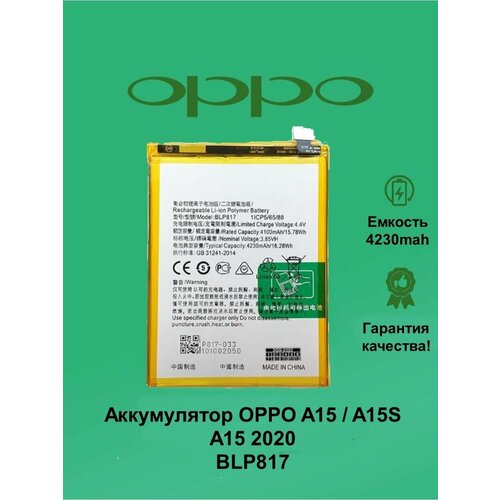 Аккумулятор для OPPO BLP817, A15, A15s