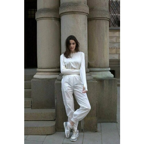 фото Брюки джоггеры edge, размер l, белый