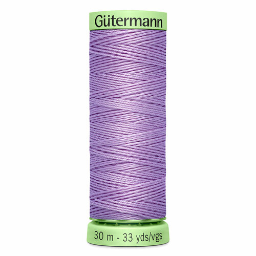 фото Нить top stitch 30/30 м для декоративной отстрочки, 100% полиэстер, gutermann 744506 (158 светло-сиреневый), 5 шт