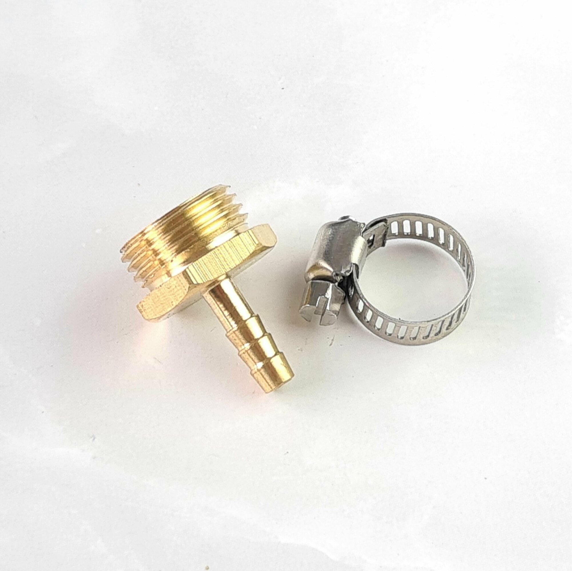 фото Наконечник Профитт латунный НР 1/2" 6 мм + хомут