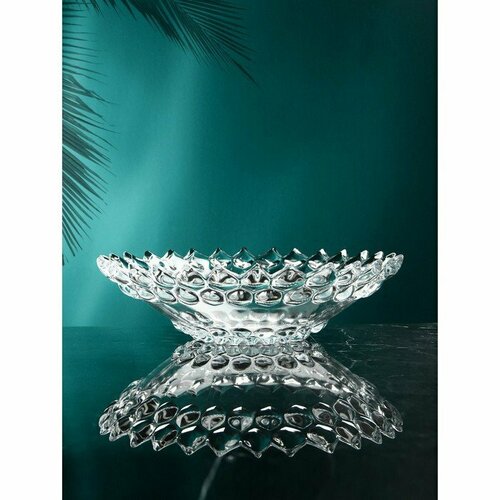 Блюдо для подачи «Ягут», стекло, Иран (комплект из 3 шт)