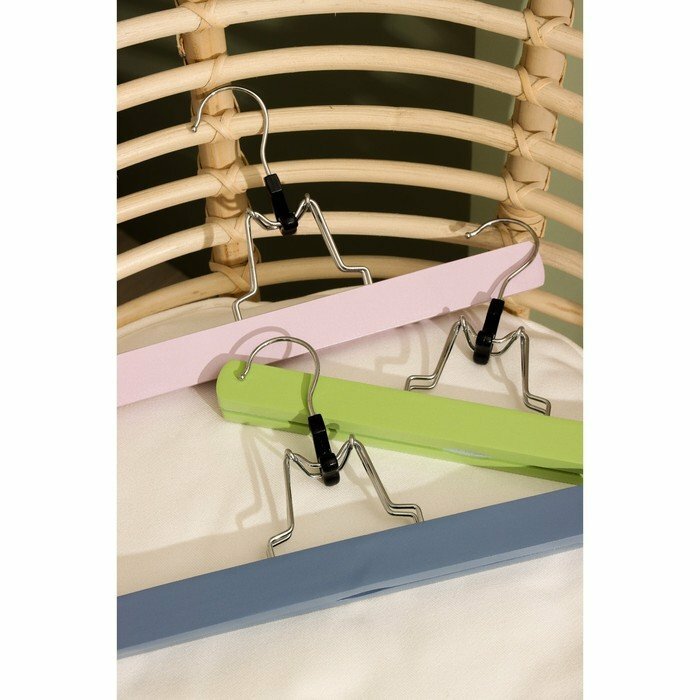 Плечики-вешалки, 2 предмета, 30×17×2,4 см, цвет розовый - фотография № 19
