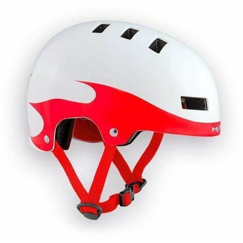фото Велошлем подростковый met yo-yo (white/red, m, 2022 (3hm110m0bi1))
