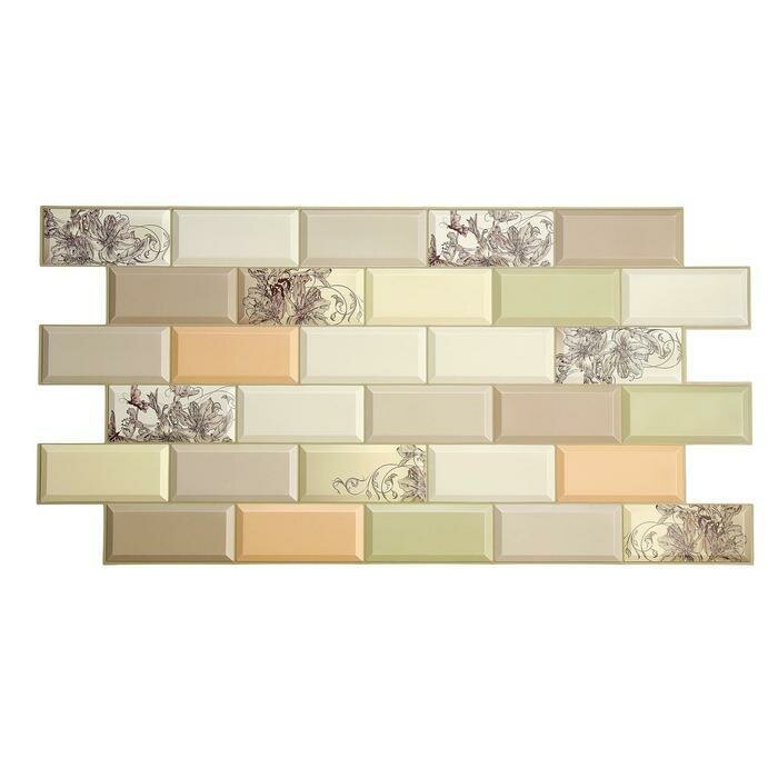 фото Панель ПВХ Плитка Ар Нуво 484*966*0,3мм