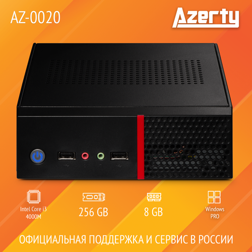 Мини ПК Azerty AZ-0020 (Intel i3-4000M 2x2.4GHz, 8Gb DDR3L, 512Gb SSD, Wi-Fi, BT)