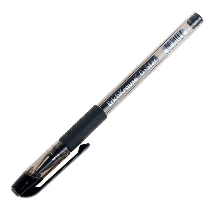 Ручка гелевая ErichKrause G-Star черная тонкая, 1 шт - фото №6