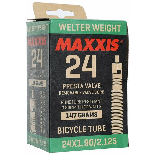 велокамера maxxis 2023 welter weight 700x33 50 tpi lfvsep60 вело ниппель 0 8mm Велокамера Maxxis 2022 Welter Weight 24x1.90/ 2.125 LFVSEP Вело ниппель