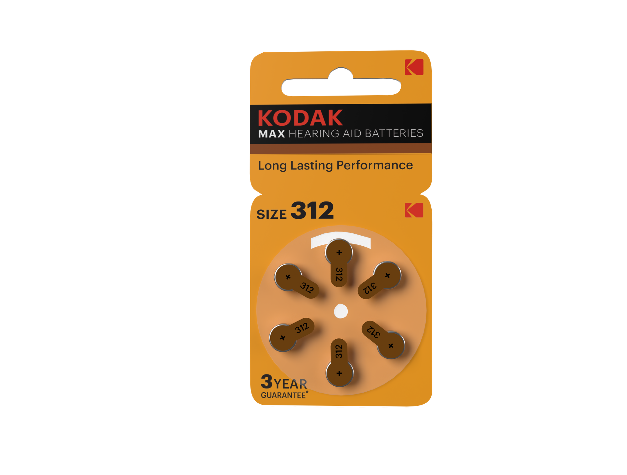 KODAK Б0051738 Батарейки Kodak ZA312-6BL KZA312-6 MAX Hearing Aid (60/300/45000) KODAK Б0051738