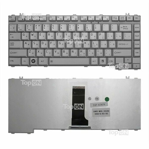 Клавиатура Toshiba Satellite A200 A205 A210 A215 A300 A305 A350 M300 L300 серебристая клавиатура для ноутбука toshiba satellite a200 a205 a300 a305 a400 a405 m200 m205 m300 m305