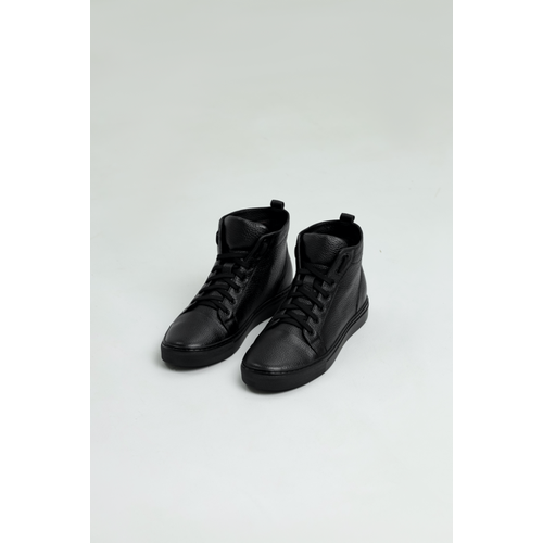 Кеды WACO W22, демисезон/зима, натуральная кожа, анатомическая стелька, размер 39, черный