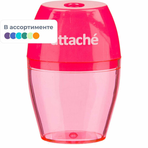 Точилка ручная пластиковая Attache 1 отверстие с контейнером овальная APS105 356₽