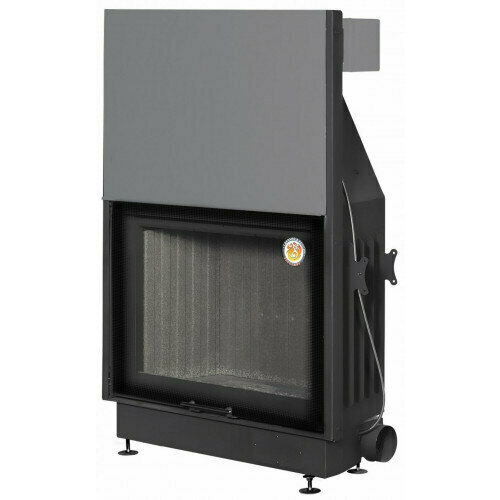 Экокамин Каминная топка EcoKamin Вега 1000 MP принтинг (подовое горение)(черный шамот)