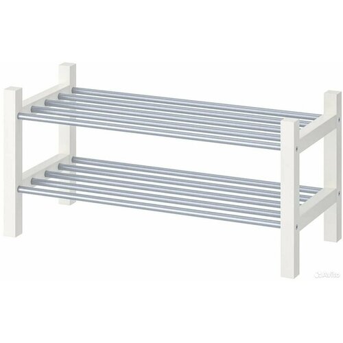 Полка для обуви обувница Чусиг 79X32X37 СМ белый IKEA TJUSIG