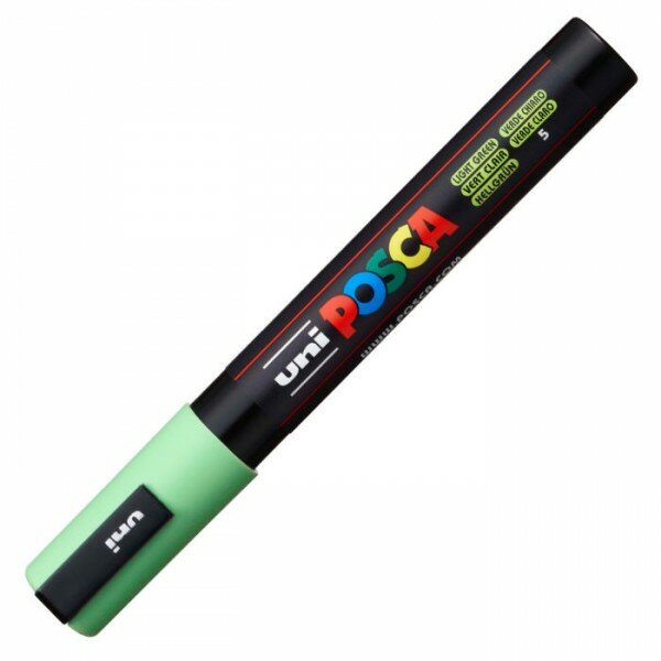 Маркер POSCA PC-5M, салатовый, 1.8 - 2.5 мм, пулевидный наконечник