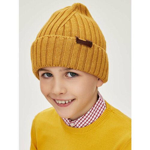 фото Шапка noble people, размер 54/56, желтый