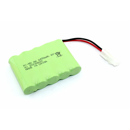 Аккумулятор Ni-Mh 6V 2400 mAh AA Flatpack разъем 5559 батарейка литиевая lisun er14505 3 6v 2400 mah формат aa ls 6