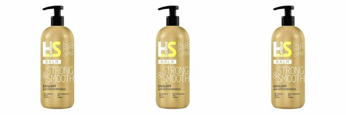 ROMAX Бальзам для укрепления волос H: Studio Strong&Smooth, 380 гр, 3 шт