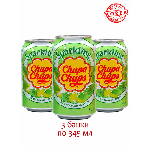 Chupa Chups Напиток газированный Чупс Чупс со вкусом Дыни, 3 шт