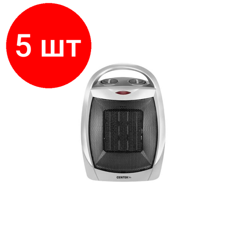 Комплект 5 штук Тепловентилятор Centek CT-6020 керам нагрев 7501500Вт защита от перегрева 2287300₽