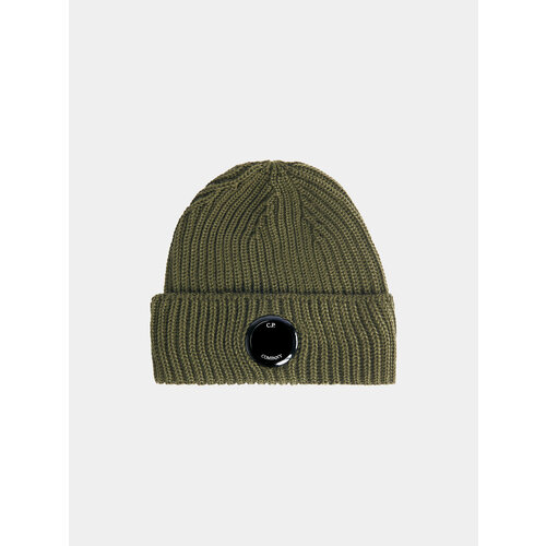 фото Шапка c.p. company extra fine merino wool, размер onesize, зеленый
